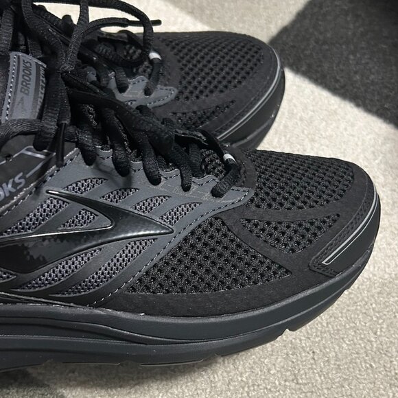 Brooks ⭐️EUC⭐ Men's Addiction 13 Running Sneakers Black/Ebony Men's 9.5 WIDE - Picture 3 of 12